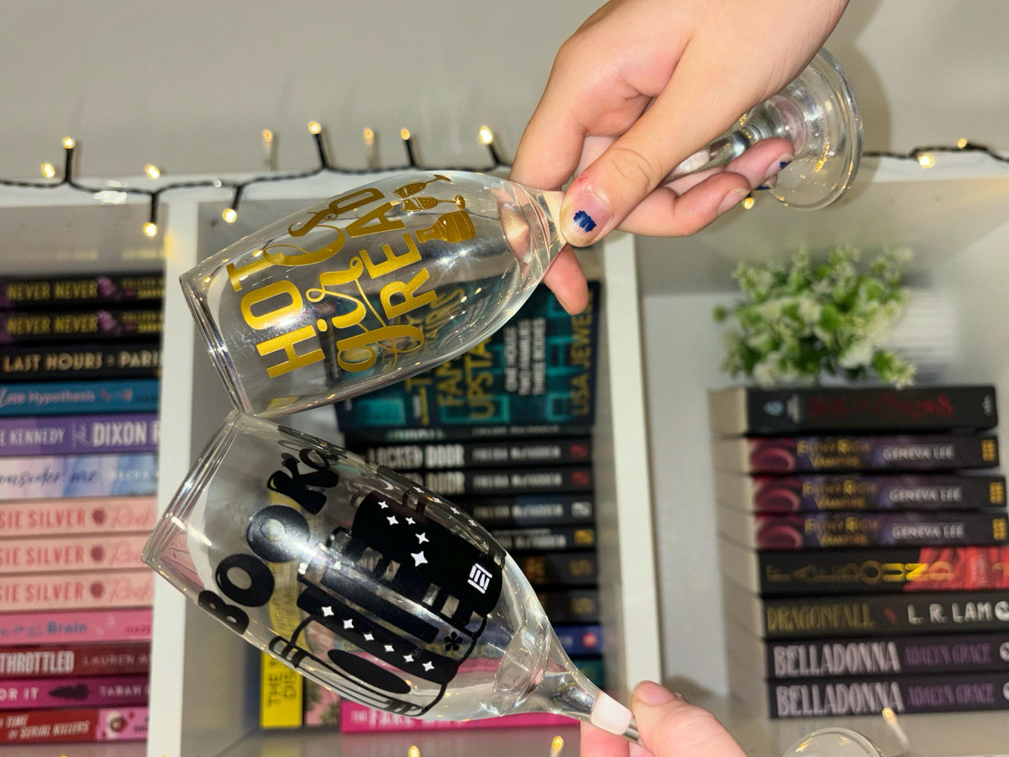 Personalised & Bookish Themed Champagne Flutes